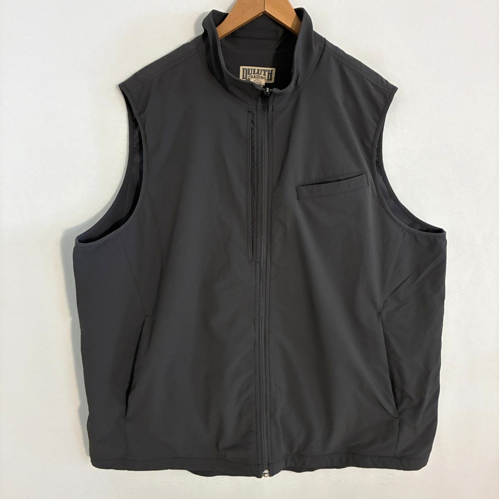 Duluth Trading Jet Equity Vest Men's 2XL Sleeveless Full Zip Utility Gorpcore